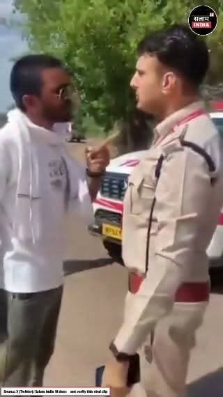 घुश लेने का विरोध करने पर police ने जड़ा थप्पड़ #short #reel #viral #video #news #salamindia18