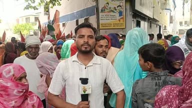 भिवानी में मंत्री श्रुति चौधरी के आवास पर मजदूरों का प्रदर्शन #bhiwani #viral #protest #surutichodhary #viralvideo
