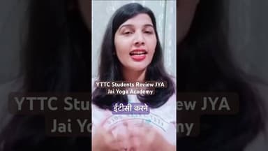 Jai Yoga Yttc student Review #shorts #jaiyoga #yttc #yogaalliance