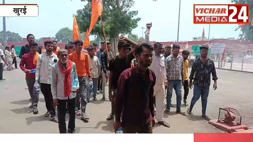 पैरों में छाले-दिल में गौ मां, 280 किमी की कड़ी तपस्या #khurainews #bagesvardhamsarkar #pedalyatra #bhakti #bhajan #280km #mandir