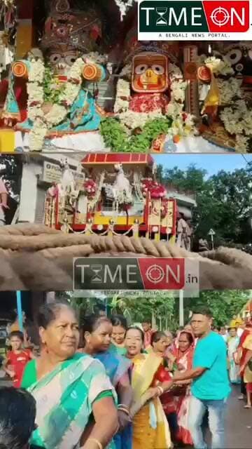 রহড়া থানার পক্ষ থেকে আয়োজিত হলো রথযাত্রা, উপস্থিত এলাকার অগণিত মানুষ