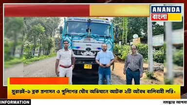 মুরারইয়ের দুলান্দি সীমান্তে প্রশাসনের ক*ড়া অভিযান: দুই বালিবাহী গাড়ির বিরু*দ্ধে ব্যবস্থা,মোট ১ লক্ষ টাকা জরি*মানা।
#মুরারই #বীরভূম #দুলান্দি #বালি_পাচার #অবৈধ_বালি_পরিবহণ #প্রশাসনিক_অভিযান #মুরারই_থানা #বিডিও #BLLRO #পুলিশ_প্রশাসন #জরিমানা #WestBengalNews #BirbhumNews #BanglaNews