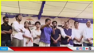 आज दिल्ली जंतर मंतर पर अरविंद केजरीवाल ने cjp प्रोटेस्ट में
20 तारीख को संसद चलने की अपील की