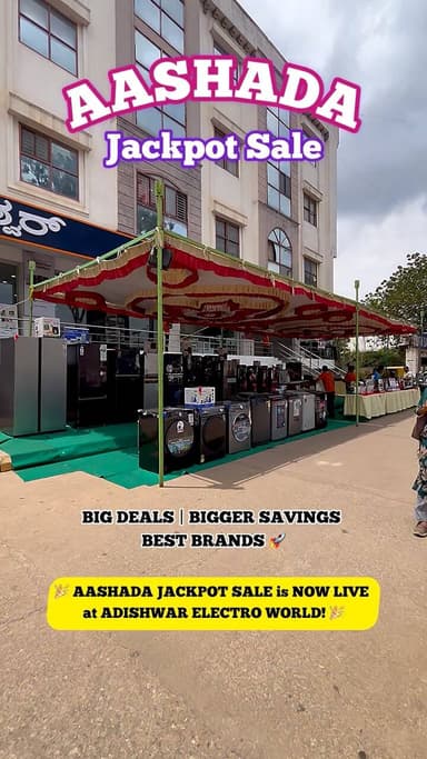 📢 ADISHWAR AASHADA JACKPOT SALE !!
.
.
#jackpotsale #salesalesale #bigbrands #bigsale