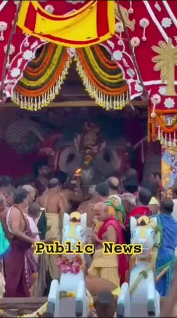 ରଥ ଉପରେ ମହାପ୍ରଭୁଙ୍କ ମଙ୍ଗଳ ଆରତୀ 🙏❤️