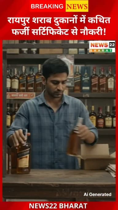 रायपुर में शासकीय शराब दुकानों की भर्ती को लेकर बड़ा विवाद सामने आया है। जिला समन्वयक की नियुक्ति में इस्तेमाल किए गए कथित पुलिस चरित्र सत्यापन प्रमाण पत्र पर सवाल उठाए गए हैं। शिकायत के बाद जांच की मांग की गई है। हालांकि, मामले में अभी जांच जारी है और संबंधित पक्ष की ओर से कोई आधिकारिक प्रतिक्रिया सामने नहीं आई है।
पूरा मामला जानने के लिए वीडियो देखें।
#Raipur #RaipurNews #Chhattisgarh #ChhattisgarhNews #BreakingNews LiquorShop ExciseDepartment PoliceVerification News22Bharat HindiNews LatestNews ViralNews CGNews RaipurBreaking IndiaNews