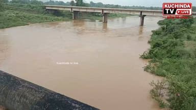 ଆଜିର୍ କୁଚିଣ୍ଡା-ସଏଡା ଭେଡେନ ନଏଦ ର ଦୃଶ୍ୟ #kuchindatvlive #bheden_river #river #kuchinda #BreakingNews
