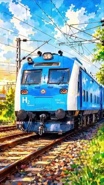 Indias First Hydrogen Railway On Track #indianrailways