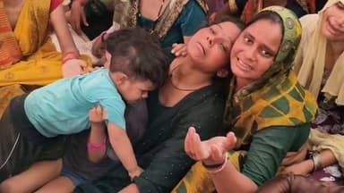 #अलीगढ़ #कासिमपुर शव रख 5 घंटे चले धरने का समापन
