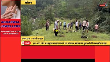 सोलन: युवाओं ने चलाया पौधारोपण एवं संरक्षण अभियान, 50 से अधिक पौधे लगाए
#Solan #HimachalPradesh #PlantationDrive #TreePlantation #GoGreen #Environment #SaveEnvironment #GreenHimachal #YouthPower #Ward15 #ShamtiPanchayat #AbhishekThakur #CleanAndGreen #DrugFreeHimachal #HimachalNews #BreakingNews #HindiNews #NewsUpdate #EcoFriendly #MissionGreen