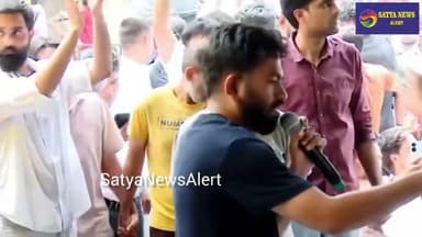 Woman Throws Ink at Abhijeet Dipke During Jantar Mantar Protest
New Delhi, July 18: (SatyaNewsAlert) Tension flared at Jantar Mantar on Saturday when a woman allegedly threw ink at Cockroach Janata Party (CJP) founder Abhijeet Dipke while he was addressing protesters and continuing an indefinite hunger strike after Sonam Wangchuk was shifted to Safdarjung Hospital. Reports also claimed the woman attempted to slap Dipke before being restrained by people present at the site and handed over to the police. Her motive was not immediately known, and an investigation is underway.
The incident occurred amid heightened tension following the removal of Sonam Wangchuk from the protest site by Delhi Police on health grounds, with demonstrations continuing at Jantar Mantar.