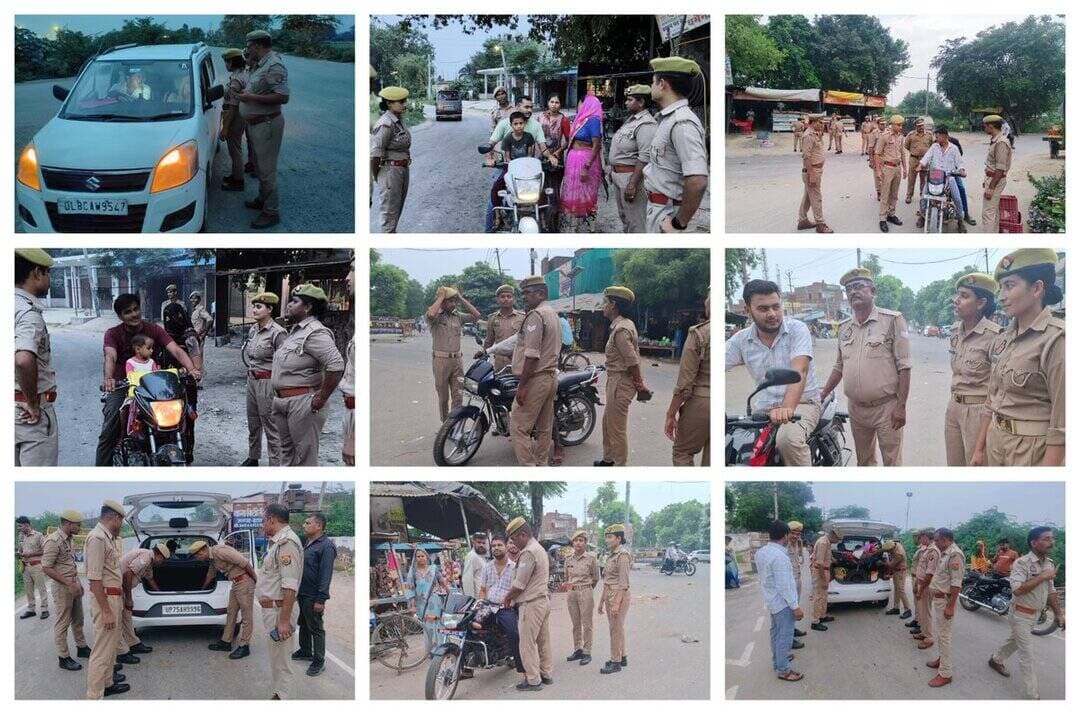 #Etawahpolice
⏭️SSP इटावा @BrijeshS_211 के निर्देशन में जनपदीय कानून एवं सुरक्षा व्यवस्था को सुदृढ़ बनाये रखने हेतु समस्त थाना प्रभारी/थानाध्यक्ष, चौकी प्रभारी द्वारा मय पुलिस बल के अपने-अपने थाना क्षेत्रान्तर्गत चलाया गया संदिग्ध व्यक्ति/वाहन चेकिंग अभियान। https://t.co/ZGO29ijfTZ