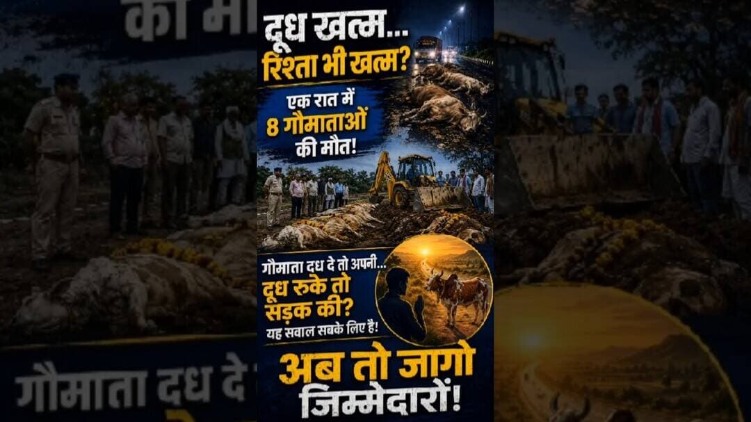 दूध खत्म... रिश्ता भी खत्म? एक ही रात में 8 गौमाताओं की मौत #gaumata #gauseva #viral #trending