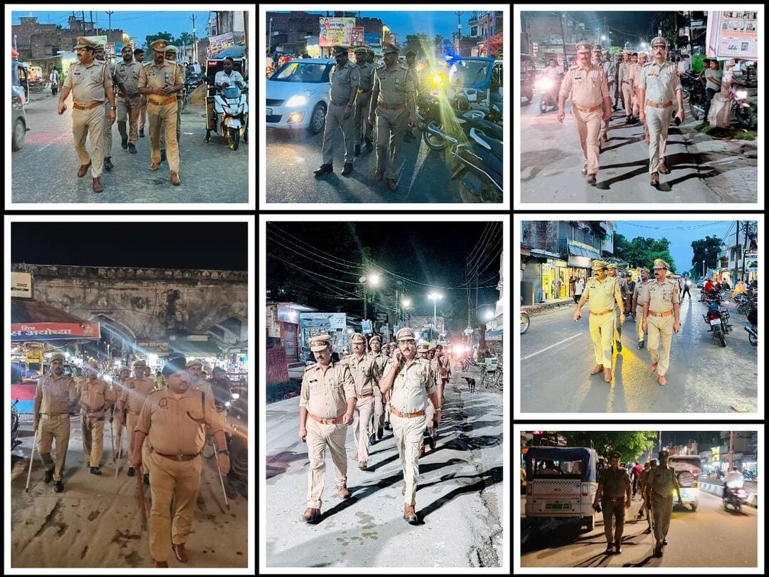<nis:link nis:type=tag nis:id=ssp_अयोध्या nis:value=SSP_अयोध्या nis:enabled=true nis:link/> के निर्देशन में जनपद में अपराध नियंत्रण शांति/सुरक्षा व कानून व्यवस्था तथा आम जनमानस में सुरक्षा की भावना बनाये रखने हेतु अयोध्या पुलिस द्वारा विभिन्न स्थानों पर पैदल गश्त कर संदिग्ध व्यक्ति/वाहनों की चेकिंग की जा रही है।
<nis:link nis:type=tag nis:id=uppolice nis:value=UPPolice nis:enabled=true nis:link/> <nis:link nis:type=tag nis:id=ayodhyapolice nis:value=ayodhyapolice nis:enabled=true nis:link/> https://t.co/sghZc7mYX0