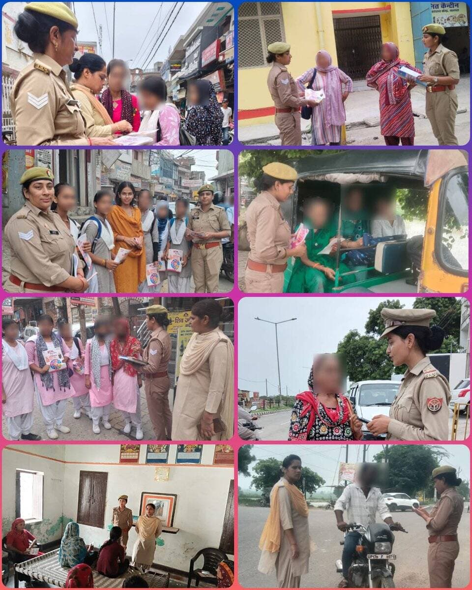 <nis:link nis:type=tag nis:id=baghpatpolice nis:value=baghpatpolice nis:enabled=true nis:link/>
<nis:link nis:type=tag nis:id=missionshakti5 nis:value=MissionShakti5 nis:enabled=true nis:link/>
पुलिस अधीक्षक बागपत के निर्देशन में मिशन शक्ति 5.0 के द्वितीय चरण के अंतर्गत जनपद बागपत के समस्त थानों की मिशन शक्ति टीम द्वारा महिलाओं एवं बालिकाओं की सुरक्षा, सम्मान एवं स्वावलंबन हेतु जागरूकता एवं बहू बेटी सम्मेलन कार्यक्रम आयोजित किया गया। इस दौरान महिलाओं/बालिकाओं को 1090, 181, 112, 1076, 1930 व 1098 हेल्पलाइन के संबंध में जानकारी दी गई तथा महिला संबंधी अपराधों से बचाव के प्रति जागरूक किया गया तथा संदिग्ध व्यक्तियों को चेक कर हिदायत दी गई।
<nis:link nis:type=tag nis:id=missionshaktiupp nis:value=MissionShaktiUPP nis:enabled=true nis:link/>
<nis:link nis:type=tag nis:id=uppcares nis:value=UPPCares nis:enabled=true nis:link/>
<nis:link nis:type=tag nis:id=uppolice nis:value=UPPolice nis:enabled=true nis:link/>
