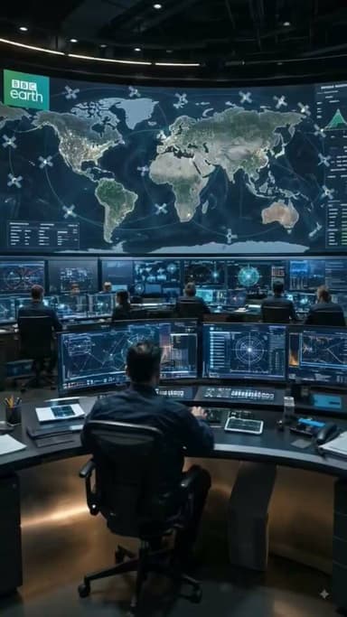 Ever wonder how we stay connected across the globe? 🌍 Inside this mission control center, engineers track satellites in real-time to keep global navigation running. Did you know so much goes into your daily GPS route? #BBCEarth #SpaceTech #GlobalNavigation