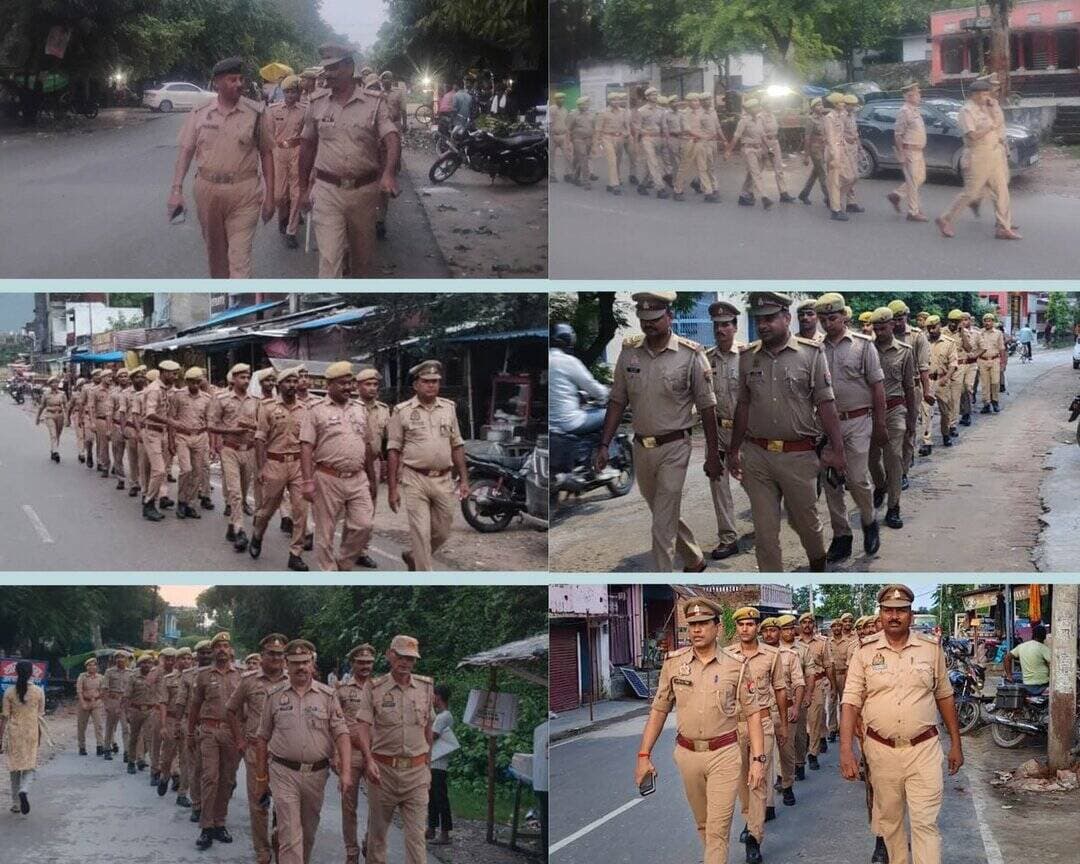 जनपद में चुस्त-दुरुस्त कानून व सुरक्षा व्यवस्था हेतु क्षेत्राधिकारीगण/थाना प्रभारी/चौकी प्रभारियों द्वारा पुलिस बल के साथ किया जा रहा पैदल गश्त- √संदिग्ध व्यक्ति,वस्तु व वाहनों की,की जा रही सघन चेकिंग- √आमजन व व्यापारियों से संवाद कर कराया गया सुरक्षा का एहसास- <nis:link nis:type=tag nis:id=uppolice nis:value=UPPolice nis:enabled=true nis:link/> https://t.co/eRnHr0ZtDL