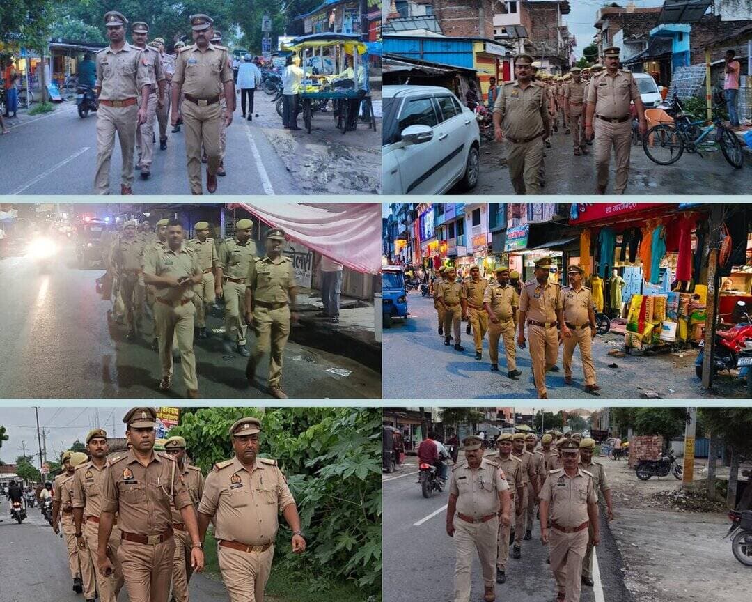 जनपद में चुस्त-दुरुस्त कानून व सुरक्षा व्यवस्था हेतु क्षेत्राधिकारीगण/थाना प्रभारी/चौकी प्रभारियों द्वारा पुलिस बल के साथ किया जा रहा पैदल गश्त- √संदिग्ध व्यक्ति,वस्तु व वाहनों की,की जा रही सघन चेकिंग- √आमजन व व्यापारियों से संवाद कर कराया गया सुरक्षा का एहसास- <nis:link nis:type=tag nis:id=uppolice nis:value=UPPolice nis:enabled=true nis:link/> https://t.co/M95SmBWGFU
