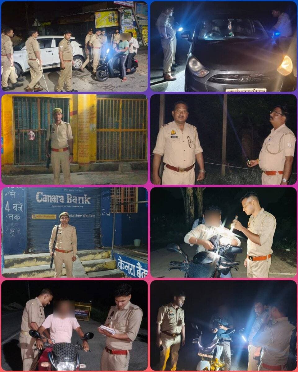 <nis:link nis:type=tag nis:id=baghpatpolice nis:value=baghpatpolice nis:enabled=true nis:link/>
पुलिस अधीक्षक बागपत के निर्देशन में जनपद में अपराध नियंत्रण, शांति एवं कानून व्यवस्था बनाए रखने हेतु जोनल/पीसीएम अधिकारियों द्वारा लगातार भ्रमणशील रहकर प्रमुख चौराहों, महत्वपूर्ण प्रतिष्ठानों एवं पीआरवी पर लगी ड्यूटियों का निरीक्षण किया जा रहा है। साथ ही संदिग्ध व्यक्ति/वाहनों की सघन चैकिंग कर आवश्यक पूछताछ एवं वैधानिक कार्यवाही सुनिश्चित की जा रही है।
@Uppolice