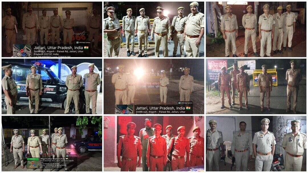 <nis:link nis:type=tag nis:id=aligarhpolice nis:value=AligarhPolice nis:enabled=true nis:link/>
<nis:link nis:type=tag nis:id=ssp_aligarh nis:value=SSP_Aligarh nis:enabled=true nis:link/> के निर्देशन में समस्त जोनल चेकिंग टीमों द्वारा अपराध नियंत्रण/शांति व कानून व्यवस्था हेतु संदिग्धों की चेकिंग के साथ ही प्रमुख चौराहो, प्रतिष्ठानों, धार्मिक स्थल व रात्रि गस्त में लगी मोबाइल/पिकेट/पीआरवी पर लगी ड्यूटियों को चेक किया गया।
<nis:link nis:type=tag nis:id=uppolice nis:value=UPPolice nis:enabled=true nis:link/> https://t.co/rVugSAOXeK