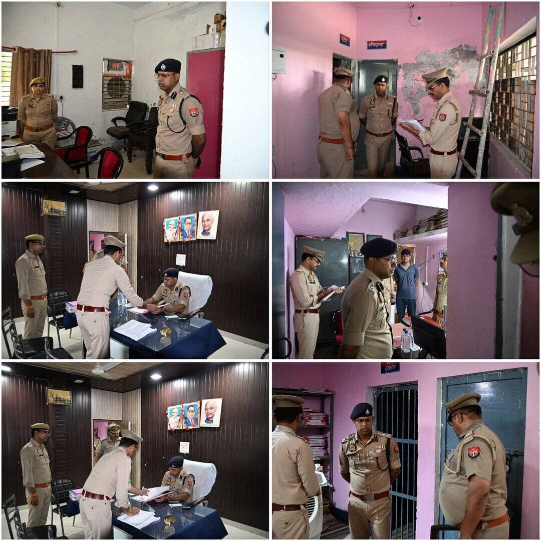 पुलिस अधीक्षक मैनपुरी श्री गणेश प्रसाद साहा द्वारा आज दिनांक 21.07.2026 को थाना एलाऊ का औचक निरीक्षण कर मिशन शक्ति केंद्र,सीसीटीएनएस कार्यालय, महिला हेल्प डेस्क, विवेचना कक्ष , शस्त्रागार,थाना परिसर का निरीक्षण एवं विभिन्न रजिस्टरों का अवलोकन किया गया। थाना परिसर में साफ सफाई , जन शिकायतों एवं लंबित विवेचनाओं के त्वरित निस्तारण आदि के लिए संबंधित को निर्देशित किया गया।