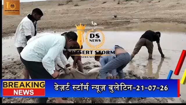 #desertstormnews #jaisalmernews #newsofjaisalmer #desertstorm भणियाणा में नाड़ी बनी पशुओं के लिए खतरा
भणियाणा उपखंड के बल्लू सिंह की ढाणी स्थित मकोलाई नाड़ी में खुदाई के बाद जमा कीचड़ से रोजाना गायें फंस रही हैं। ग्रामीणों का आरोप है कि खुदाई के दौरान निकाली गई मिट्टी बेची गई, लेकिन नाड़ी की स्थिति सुधारने के बजाय और खराब हो गई। ग्रामीणों के अनुसार, सुबह-शाम कई गायों को कीचड़ से बाहर निकालने के लिए मशक्कत करनी पड़ रही है, जबकि पास की खेळी भी सूखी होने से पशुओं के सामने पानी का संकट है। ग्रामीणों ने अधिकारियों पर शिकायतों की अनदेखी का आरोप लगाते हुए नाड़ी से कीचड़ हटाने, पशुओं के लिए सुरक्षित पेयजल की व्यवस्था करने और पूरे मामले की जांच कर जिम्मेदारों के खिलाफ कार्रवाई की मांग की है।