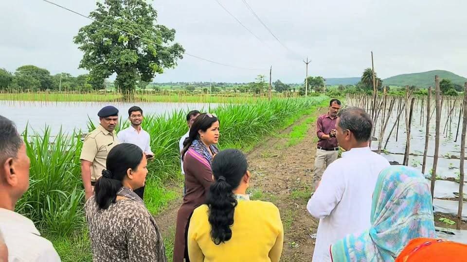 🌱 उन्नतशील किसान के खेत पहुंचे कलेक्टर 🌿
परंपरागत खेती से अलग राह चुनकर सब्जी की उन्नत खेती कर रहे किसान रवि शंकर मनेश्वर के खेत का कलेक्टर ने निरीक्षण किया।
इस दौरान कलेक्टर ने किसान से खेती की आधुनिक तकनीकों, उत्पादन और आय बढ़ाने के तरीकों पर विस्तार से चर्चा की। रवि शंकर मनेश्वर की मेहनत और नवाचार क्षेत्र के किसानों के लिए प्रेरणा बन रहे हैं।
संदेश:
"खेती में बदलाव ही बेहतर आमदनी की नई राह है।" 🌾
#HKNewsSeoni #AdvancedFarmer #VegetableFarming #ModernAgriculture #FarmerSuccess #Seoni #MadhyaPradesh Rajneesh Harvansh Singh Collector Office Seoni किसान सत्याग्रह