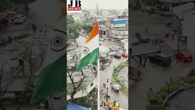 कोरबा के घंटाघर चौक पर 25 मीटर ऊँचे राष्ट्रीय ध्वज का भव्य ध्वजारोहण, देशभक्ति के रंग में रंगा शहर#👍