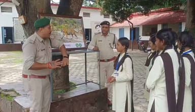 एक्सीलेंस स्कूल में लगी बाघ,बांधवगढ़ नेशनल पार्क की प्रदर्शनी #pradrshni #ExcellenceSchoolUmaria #BandhavgarhNationalPark