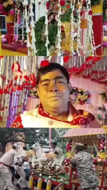 মাসির বাড়ি থেকে ফিরলেন প্রভু জগন্নাথ দেব রহড়া থানার মন্দিরের উদ্দেশ্যে।
