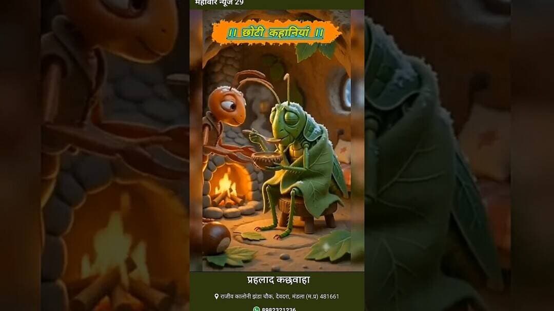सफलता उन्हें मिलती है जो मेहनत करते हैं! 🐜✨#MoralStories #HindiKahaniyan #LifeLessons