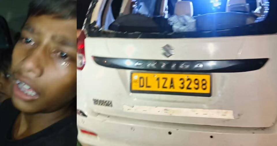 दिल्ली नंबर की गाड़ी से दो बच्चों को भिनगा से लेकर जा रहे 2 युवकों को गोंडा के वजीरगंज टिकरी बाजार में लोगों ने रोता देख पकड़ा, किडनैपिंग की आशंका पर वजीरगंज पुलिस कर रही पूरे मामले की पड़ताल #gonda #gondapolice #vajirganj