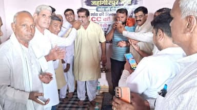 जहांगीरपुर। 6 दिन से चल रही भूख हड़ताल खत्म। दोनों मांगे हुई पूरी। #jahagirpur #badli #hadtal #sdm