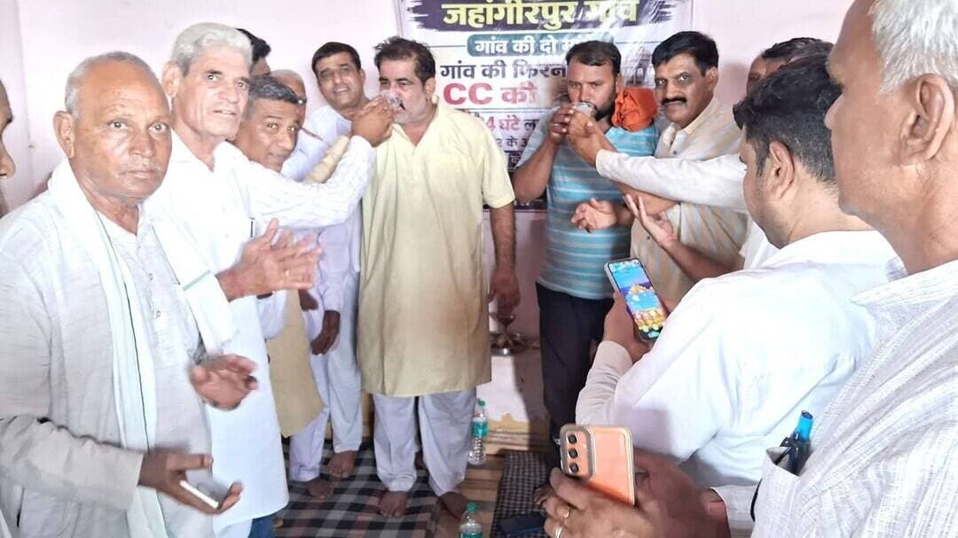जहांगीरपुर। 6 दिन से चल रही भूख हड़ताल खत्म। दोनों मांगे हुई पूरी। #jahagirpur #badli #hadtal #sdm