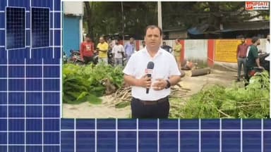BIG BREAKING: विकास भवन में अचानक गिरा विशाल पेड़, Car और Scooty दबी! देखिए मौके का LIVE VIDEO #BreakingNews #UPUpdate24x7 #Pilibhit #ViralVideo