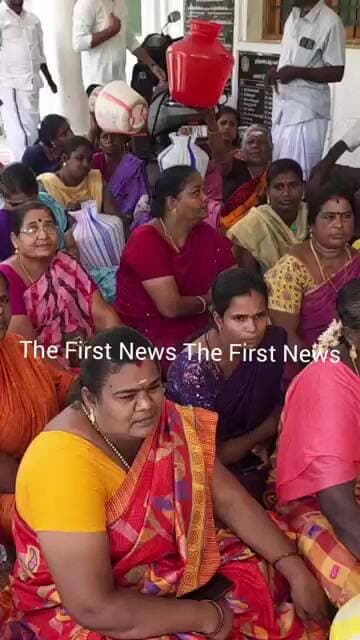 புதுகை காமராஜபுரம் பகுதி பொதுமக்கள் குடிநீர் கேட்டு மாநகராட்சி அலுவலகத்தை முற்றுகையிட்டு ஆர்ப்பாட்ட