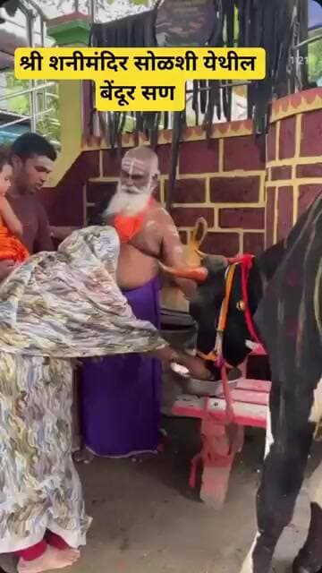 सोळशी येथील श्री शनी मंदिरात बेंदूर सण #टीव्ही9मराठी #marathinews #maharashtranews