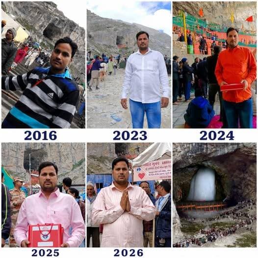 जम्मू कश्मीर से 414 किलोमीटर पर स्थित पवित्र गुफा में विराजमान प्राकृतिक बनी हिम शिव लिंग बाबा 🕉️अमरनाथ के 5वीं बार दर्शन ।
<nis:link nis:type=tag nis:id=jammuandkashmir nis:value=JammuAndKashmir nis:enabled=true nis:link/>
<nis:link nis:type=tag nis:id=amarnathtemple nis:value=amarnathtemple nis:enabled=true nis:link/>
<nis:link nis:type=tag nis:id=highlightseveryone nis:value=highlightseveryone nis:enabled=true nis:link/>
<nis:link nis:type=tag nis:id=follower nis:value=follower nis:enabled=true nis:link/>
<nis:link nis:type=tag nis:id=jammukashmir nis:value=jammukashmir nis:enabled=true nis:link/>
<nis:link nis:type=tag nis:id=jammukashmirnews nis:value=JammuKashmirNews nis:enabled=true nis:link/>