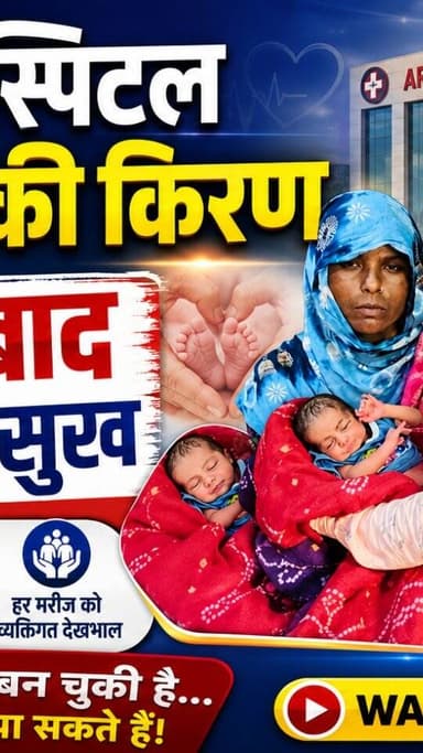 अरावली हॉस्पिटल बना उम्मीद की किरण, 20 साल बाद मिला संतान सुख
#AravaliHospital
#DrDhannaramChoudhary
#FertilityTreatment
#ParenthoodJourney
#NEWS24CENN