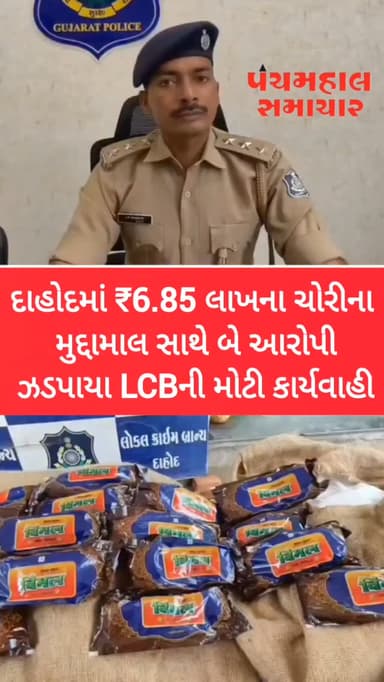 દાહોદમાં ₹6.85 લાખના ચોરીના મુદ્દામાલ સાથે બે આરોપી ઝડપાયા LCBની મોટી કાર્યવાહી
#dahodnews #news #topnew #panchmahalsamachar #dahod
