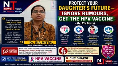 Dr. Ria Mittal, Child Specialist at CHC Dhakoli, has urged parents not to believe rumours or misinformation regarding the HPV vaccine. She explained that the vaccine is safe, scientifically approved, and plays a vital role in protecting girls from HPV infection, the leading cause of cervical cancer.
She appealed to parents of eligible girls aged 14–15 years to take advantage of the Government of India's free HPV vaccination programme at CHC Dhakoli and make informed decisions based on medical advice rather than unverified social media claims. #highlightseveryone #highlight #HPVVaccine #cervicalcancerprevention #ProtectHerFuture #girlshealth #PreventCervicalCancer #womenshealth #followerseveryone #follower