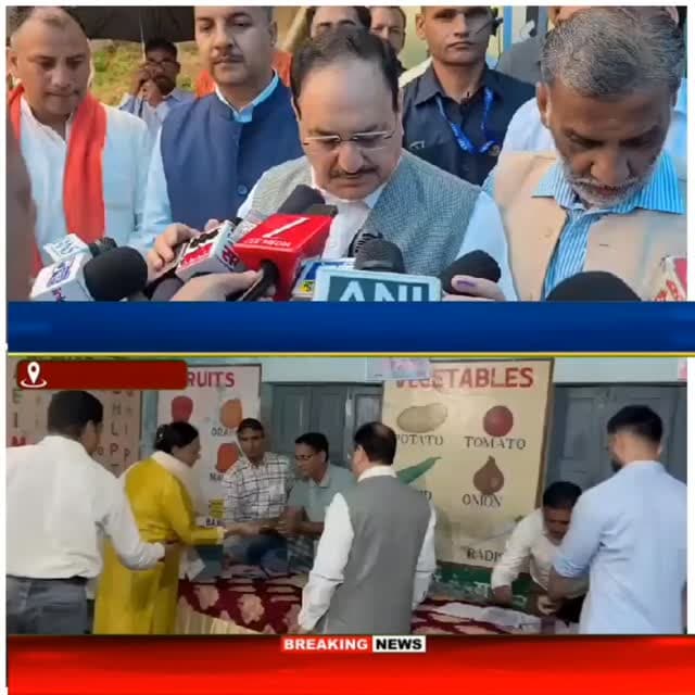 पंचायती चुनाव में दिखा उत्साह, केंद्रीय मंत्री जेपी नड्डा ने परिवार संग डाला वोट