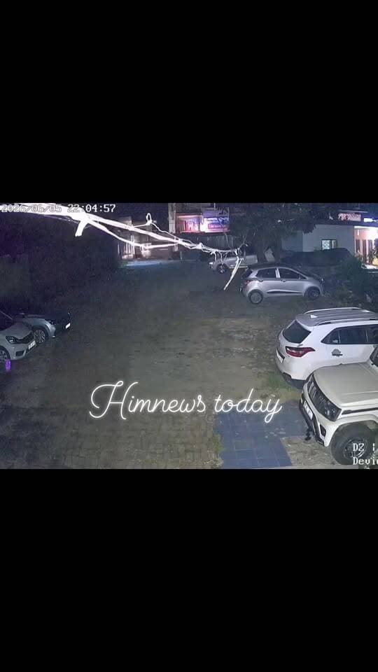 कांगड़ा में भूकंप का तेज झटकों का CCTV फुटेज वायरल