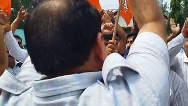 देहरा ।। News123 ।। देहरा में पंचायत समिति जीत पर भाजपा में जश्न