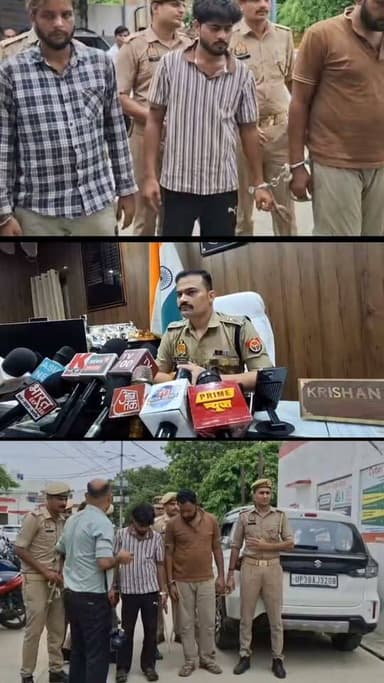 संभल मे अंतरराज्यीय वाहन चोर गिरोह का पुलिस ने सीसीटीवी की मदद से किया खुलासा,तीन अभियुक्तों को आठ चोरी की बाइक समेत किया गिरफ्तार,चोरो की संपत्ति जब्त करने के लिए एसपी ने दिये निर्देश, हयातनगर थाना क्षेत्र का मामला ।