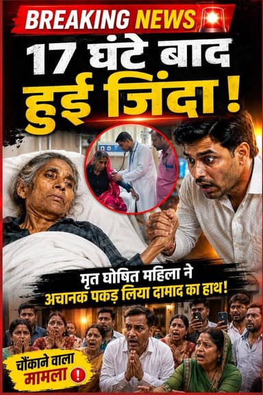 मौत के 17 घंटे बाद "जिंदा" हुईं 65 वर्षीय महिला, दामाद का हाथ पकड़कर बोलीं "मैं जिंदा हूं" #Agra #Miracle #AgraNews #UPNews #TransYamuna #AliveAfterDeath #Bareilly #MedicalMiracle #BreakingNews #ViralNews #Chamatkar #Hospital #LiverDisease
