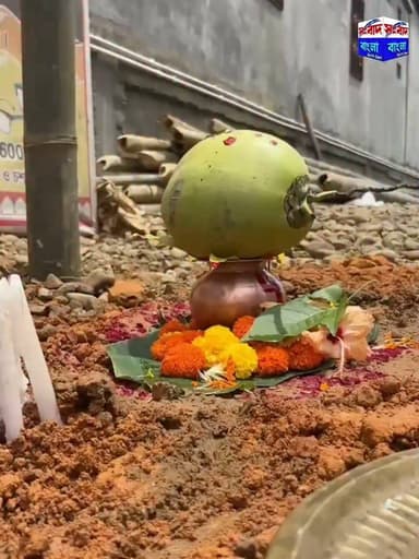 💢৪৯ তম বর্ষে কালাইন কাঁচাকান্তি কালিবাড়ির দুর্গাপূজা — এবারের আকর্ষণ ৩০ ফুট উচ্চতার মহিষাসুরমর্দিনী💢