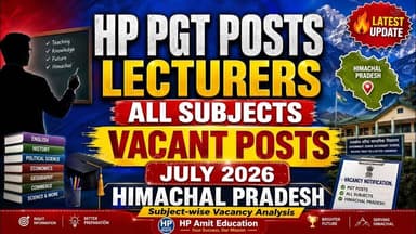 HP LECTURER (PGT ) TOTAL VACANT POST IN HIMACHAL PRADESH #HPPSC #pgt #2026 #RTIACT