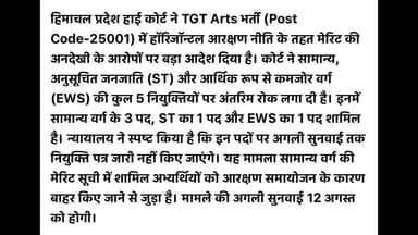 HP TGT ARTS COMMISSION postcode - 25001 Result New update #hprca #tgtarts