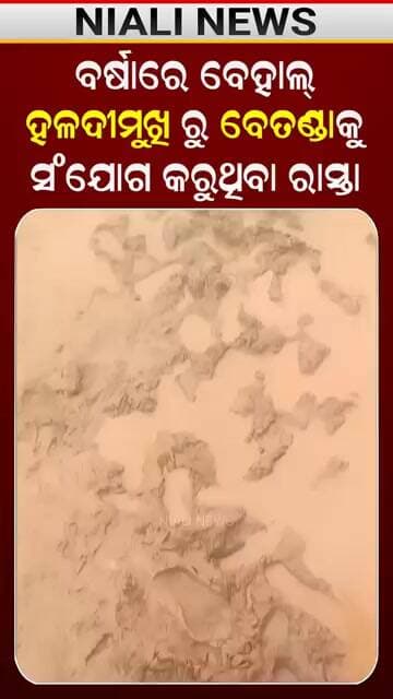 ବର୍ଷାରେ ବେହାଲ୍ ହଳଦୀମୁଖି-ବେତେଣ୍ଡା ରାସ୍ତା || Odia Shorts || Niali News || Road Repair